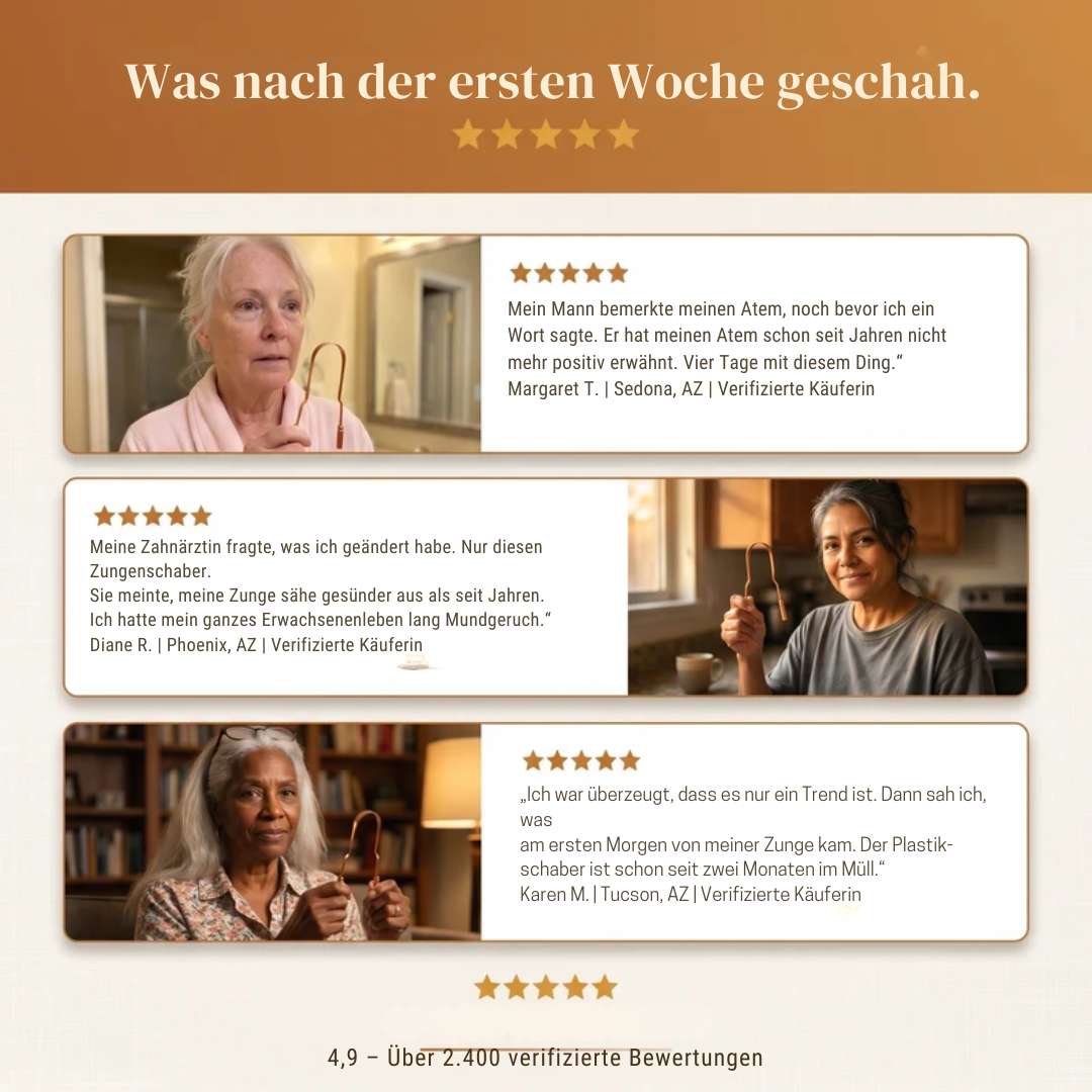 Zungenreiniger aus reinem Kupfer