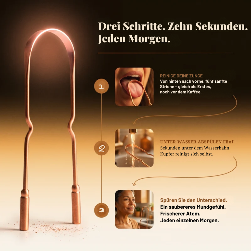 Zungenreiniger aus reinem Kupfer