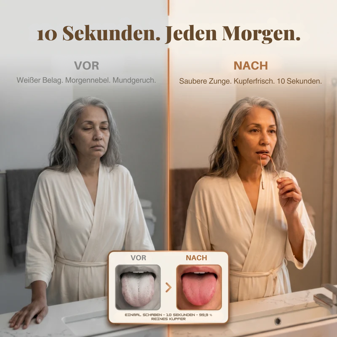 Zungenreiniger aus reinem Kupfer