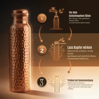 Klara’s Wasserflasche aus reinem Kupfer