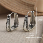 Ethnic Boho Style Geometric Vintage Hoop Earrings