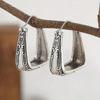 Ethnic Boho Style Geometric Vintage Hoop Earrings