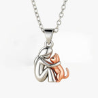 Aria – Gentle Cat Embrace Necklace (Gold & Rose Gold)
