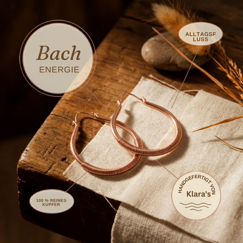Klara's Bach Kupferohrringe