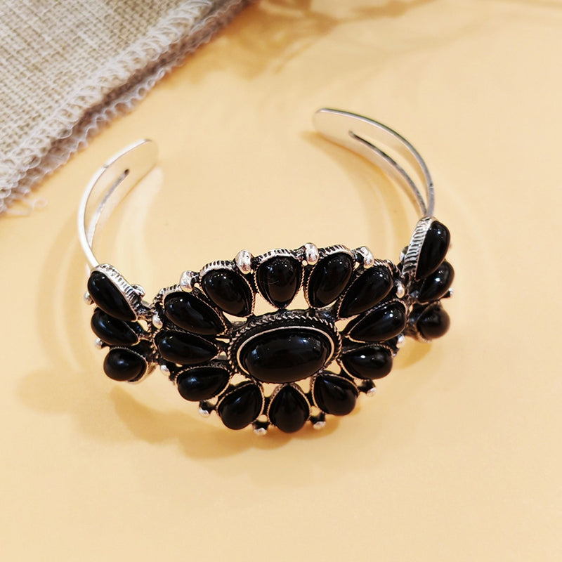 Vintage-Boho-Armband im Retro-Ethno-Stil mit Türkis
