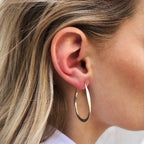 Vintage Minimalist Twisted Hoop Earrings