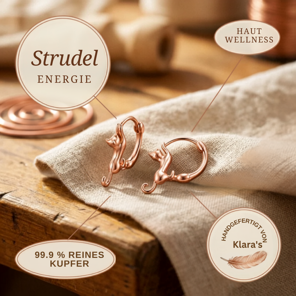 Klara's Strudel Kupferohrringe