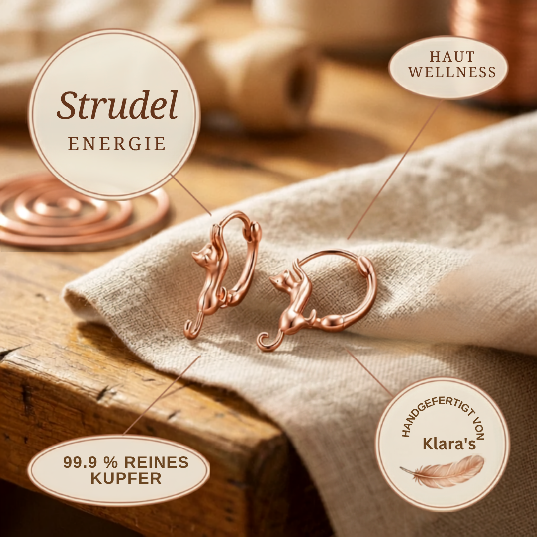 Klara's Strudel Kupferohrringe