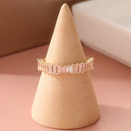 Elegant Vintage Sparkling Zirconia Stacked Rings Set