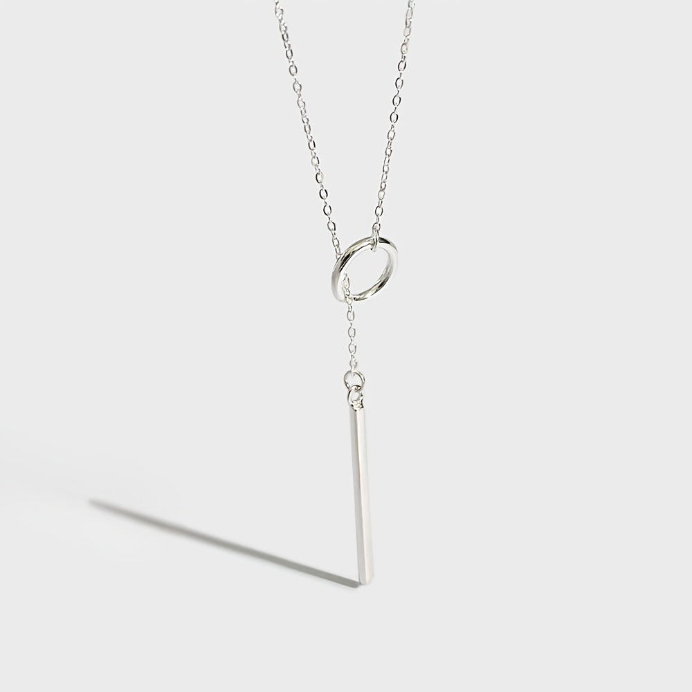 Moderne goldene Y-Kette aus Edelstahl