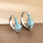 Turquoise Turtle Stud Earrings