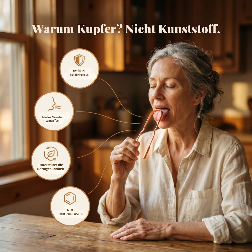 Zungenreiniger aus reinem Kupfer