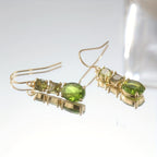 Vintage Bohemian Style Green Zirconia Geometric Earrings