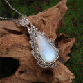 Vintage moonstone pendant necklace