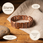 Klara’s Gale Herren-Kupferarmband