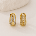 Gold Plated Bohemian Turquoise Bead Earrings