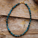 Natural Apatite Beaded Choker Necklace