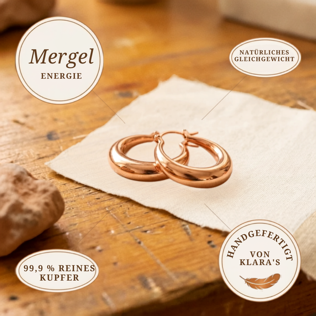 Klara's Mergel Kupferohrringe