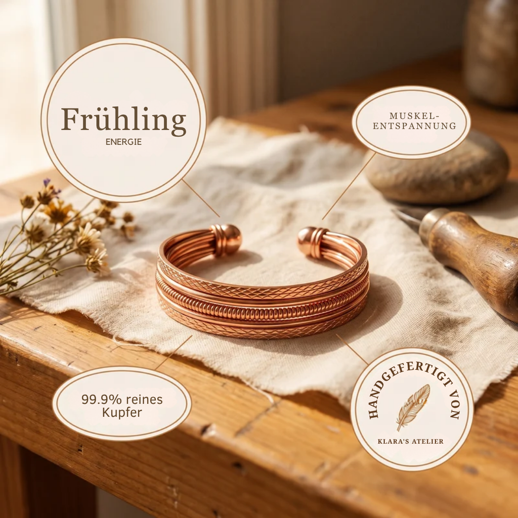 Klara's Frühling Kupferarmreif