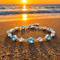 Ocean Blue Tear Glow Bracelet