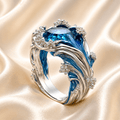 Ocean's Blue Emerald Ring