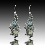 Vintage Filigree Teardrop Earrings