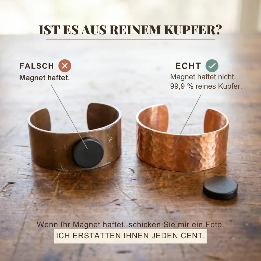 Klaras Kupferring mit Blütenblatt-Motiv