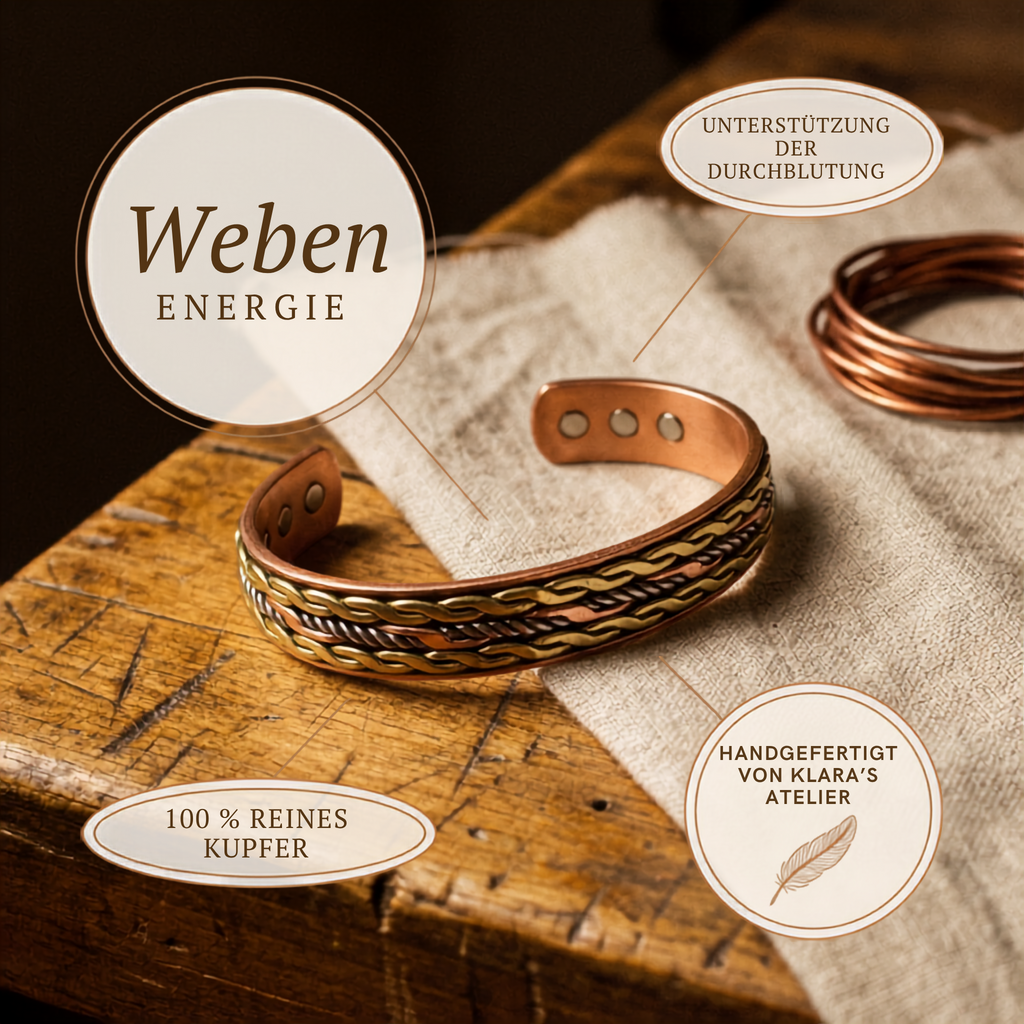 Klara’s Weave Kupferarmband