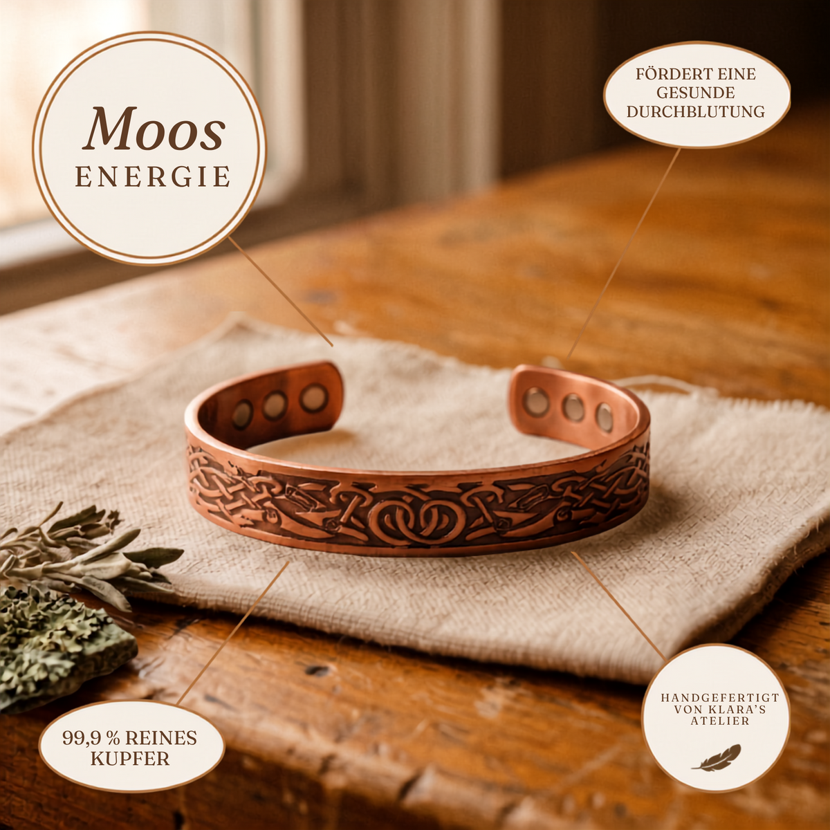 Klara’s Flow Kupferarmband