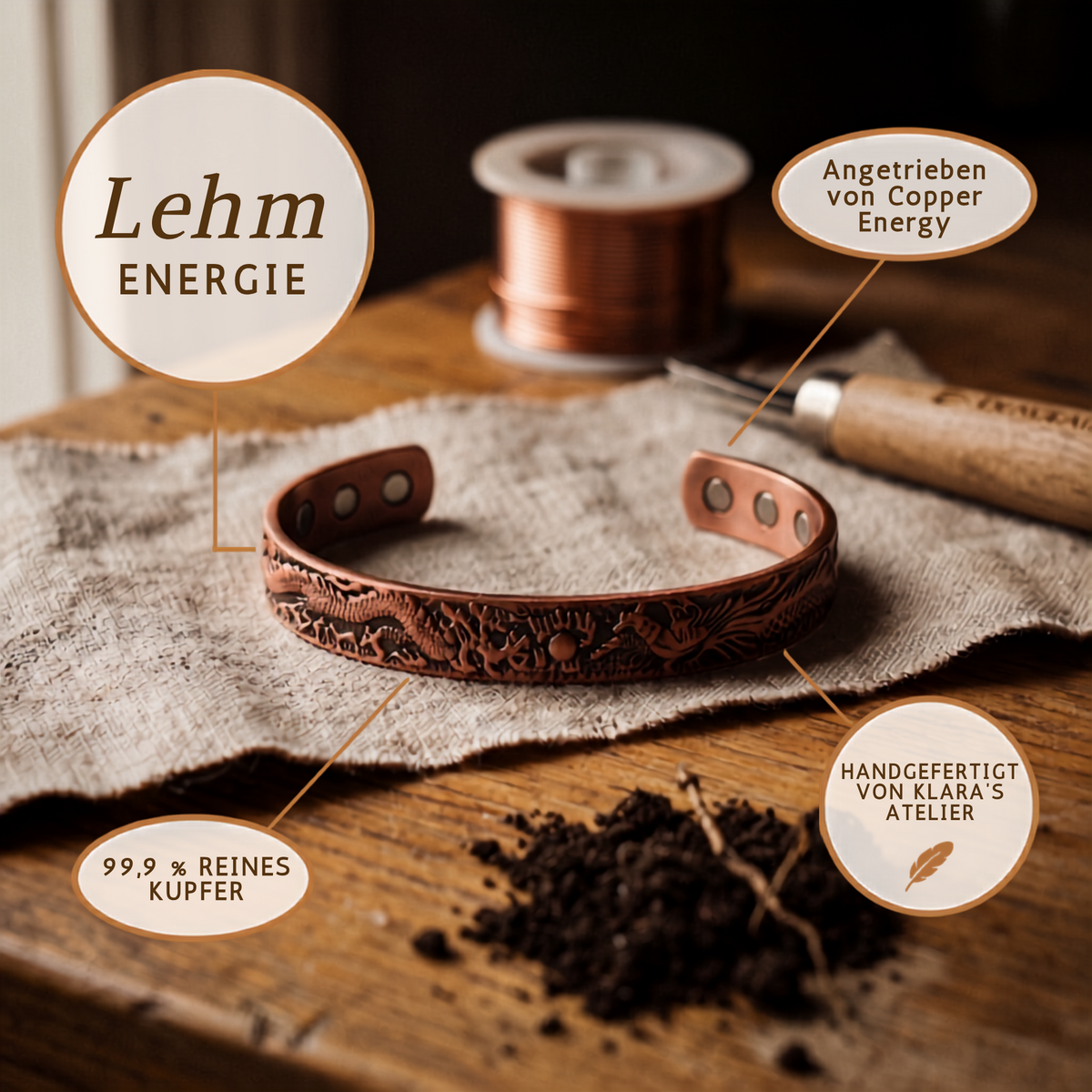 Klara’s Loam Kupferarmband