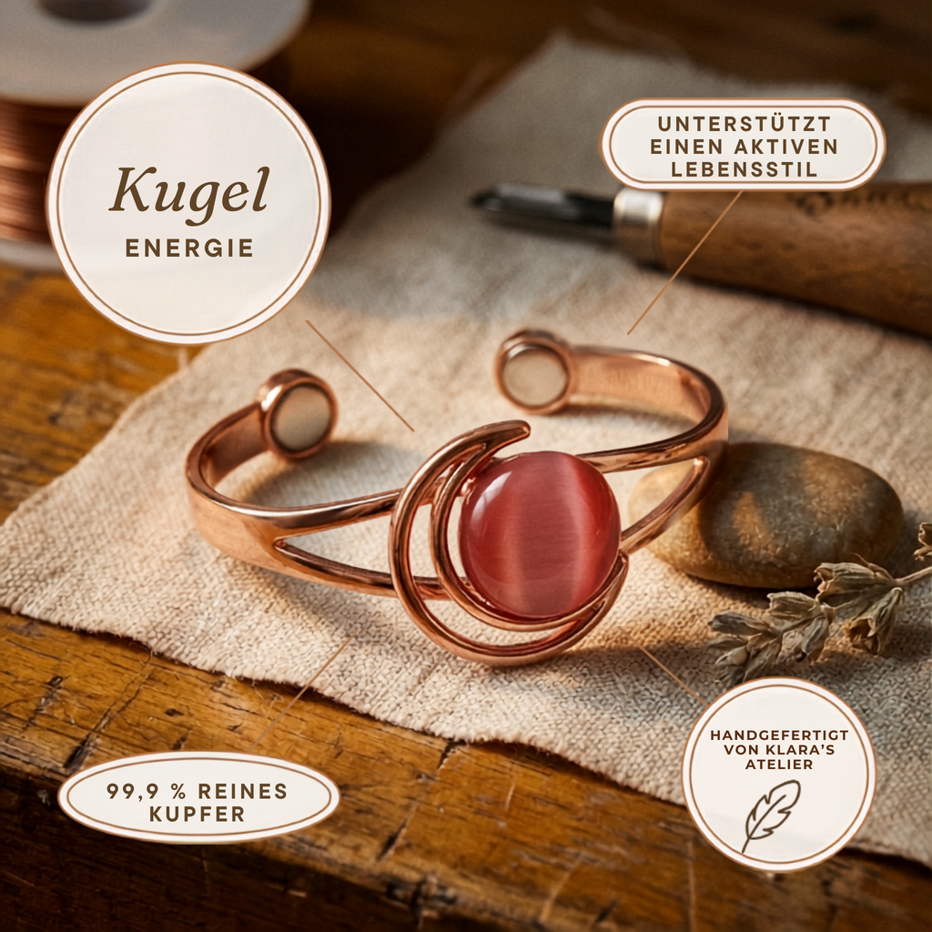 Klara’s Sphere Pink Kupferarmreif