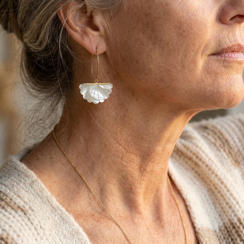 Kunstvolle Vintage-Brautohrringe im Boho-Stil mit Kunstperlen