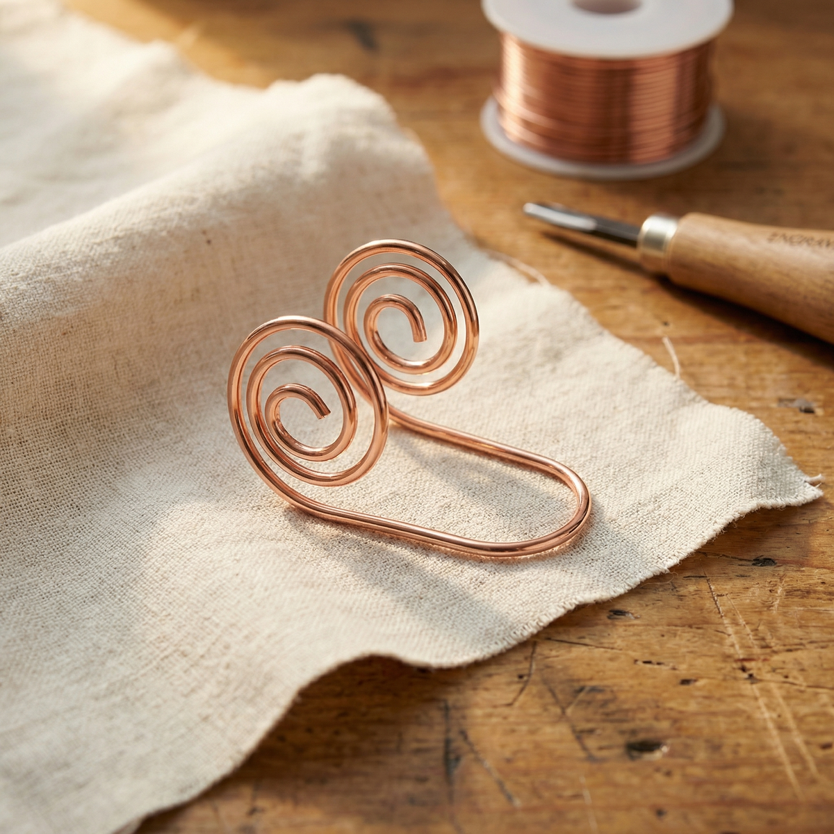 Klara’s Flow Kupfer-Handspirale