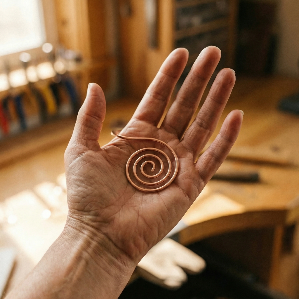 Klara’s Flow Kupfer-Handspirale