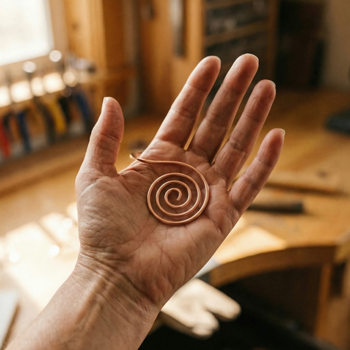 Klara’s Flow Kupfer-Handspirale