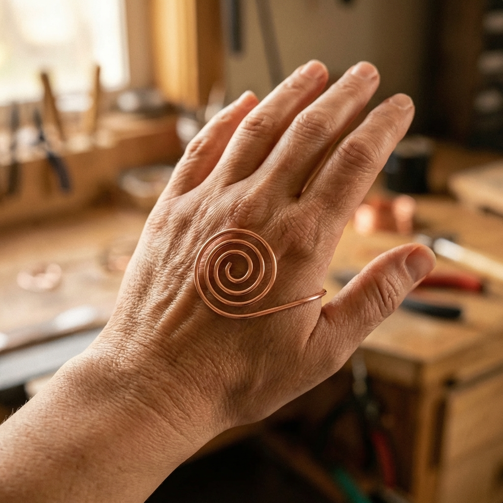 Klara’s Flow Kupfer-Handspirale