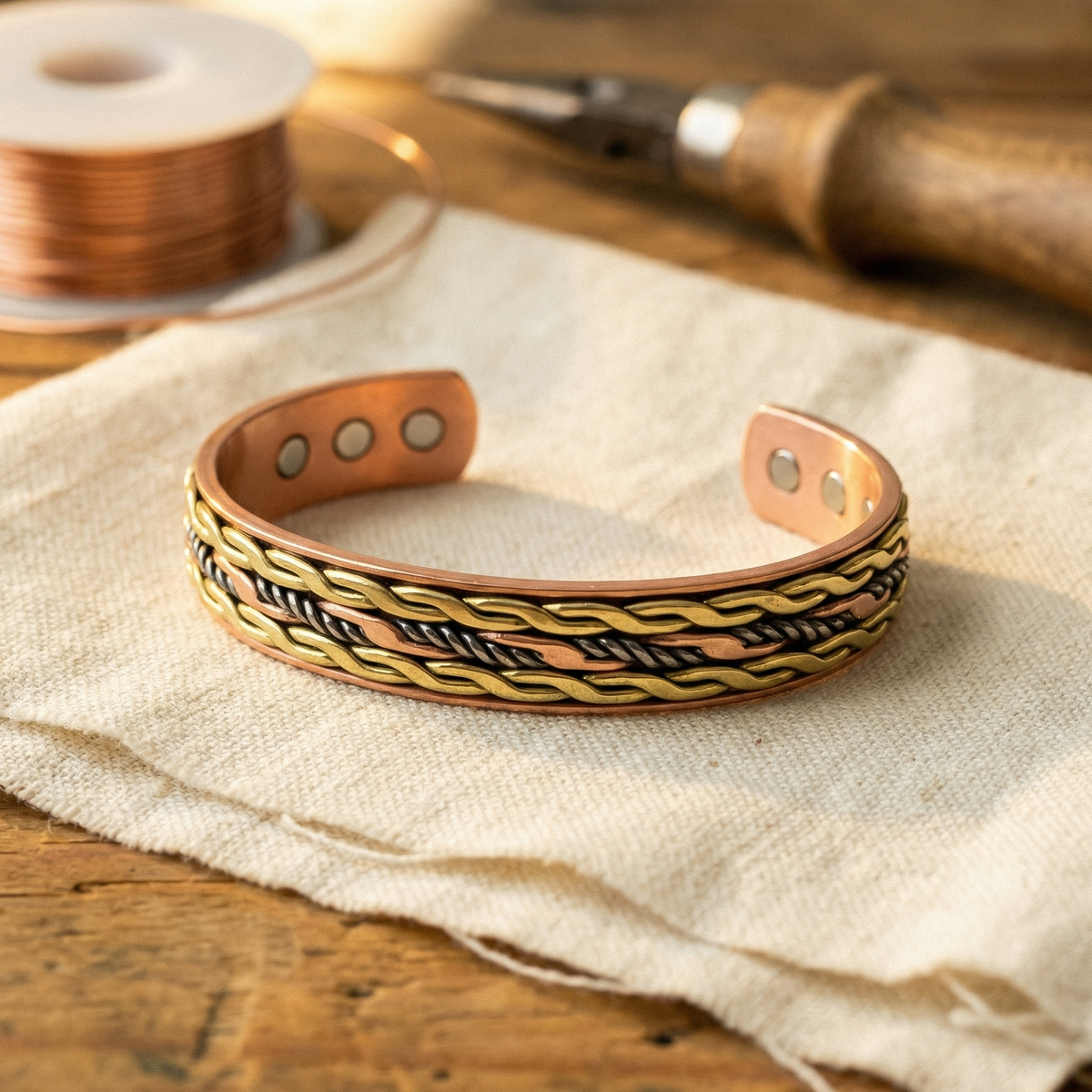Klara’s Weave Kupferarmband