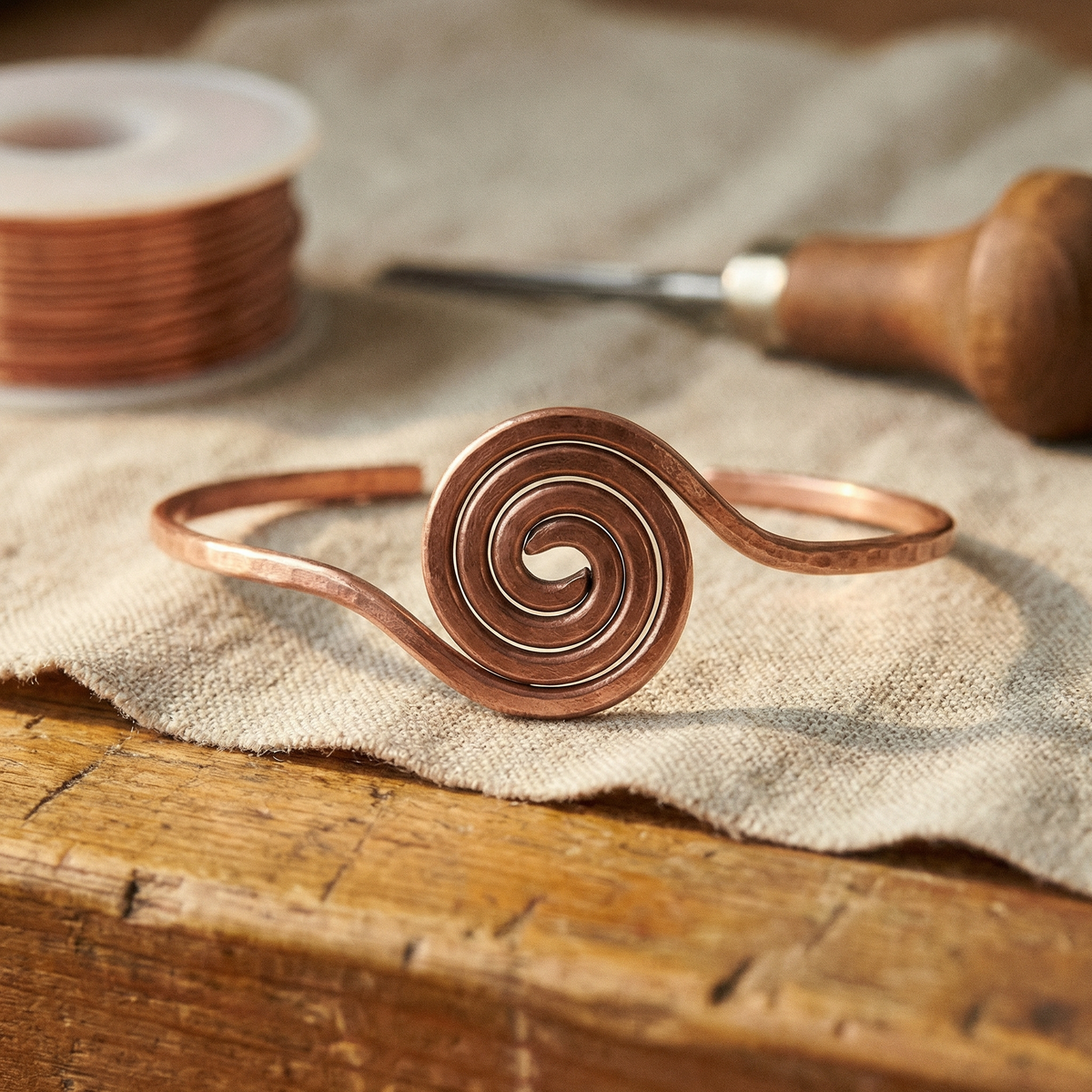 Klara’s Coil Kupfer-Fußkette