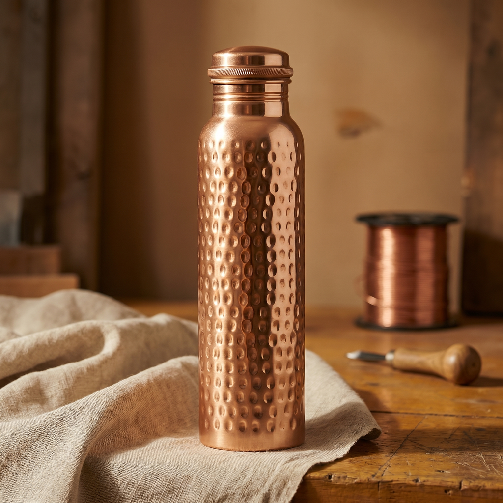 Klara’s Wasserflasche aus reinem Kupfer