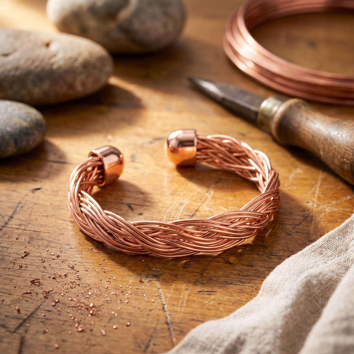 Klara’s Ulme Kupfer-Manschettenarmband