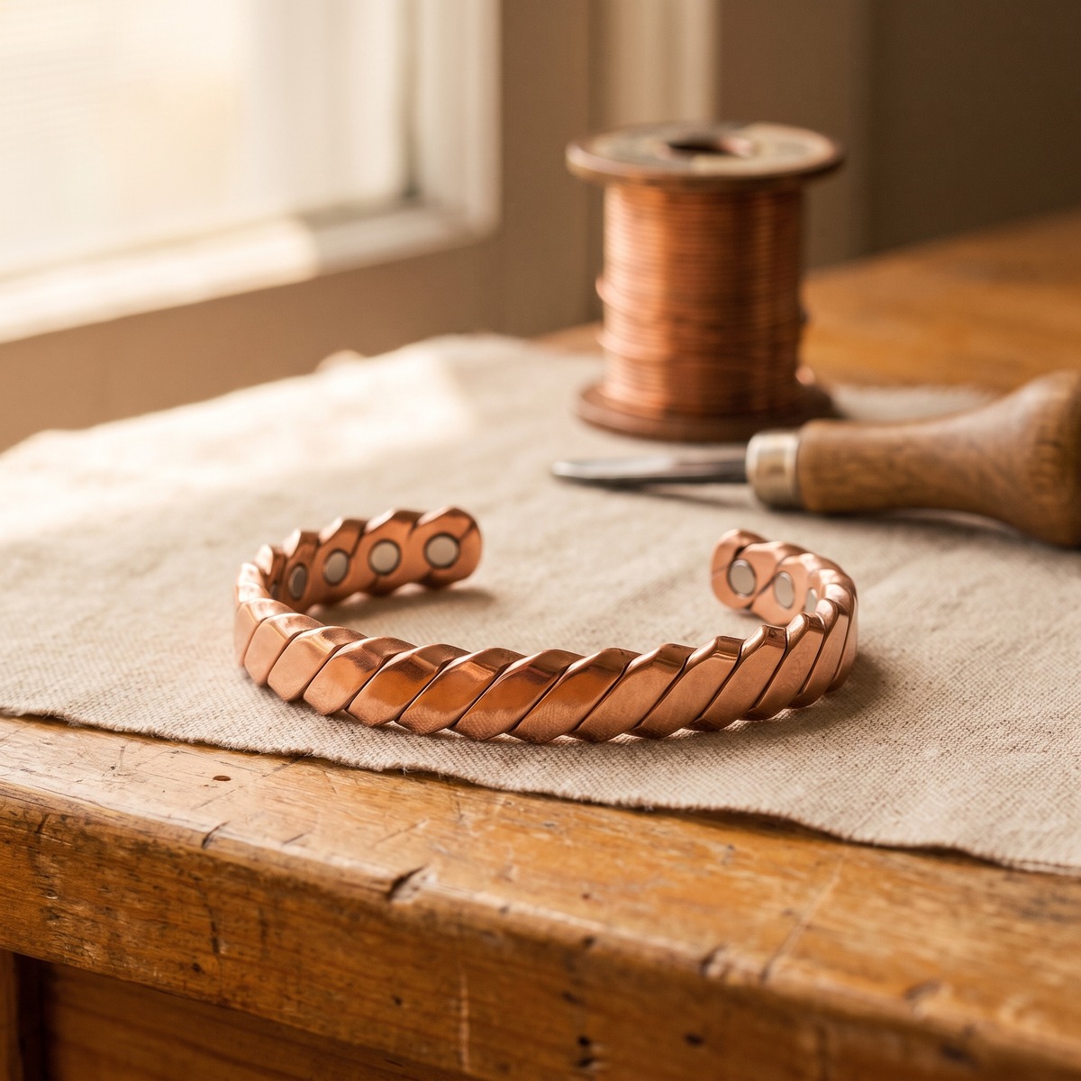 Klara’s Moss Kupferarmband