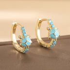 Turquoise Turtle Stud Earrings