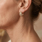 Gold Plated Bohemian Turquoise Bead Earrings